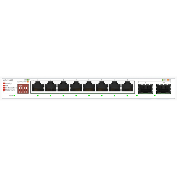 ASUS QG-U1080 Unmanaged 2.5G Ethernet (100/1000/2500) Wit