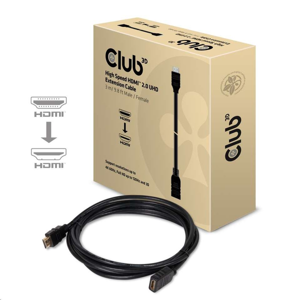 CLUB3D CAC-1321 HDMI kabel 3 m HDMI Type A (Standaard) Zwart