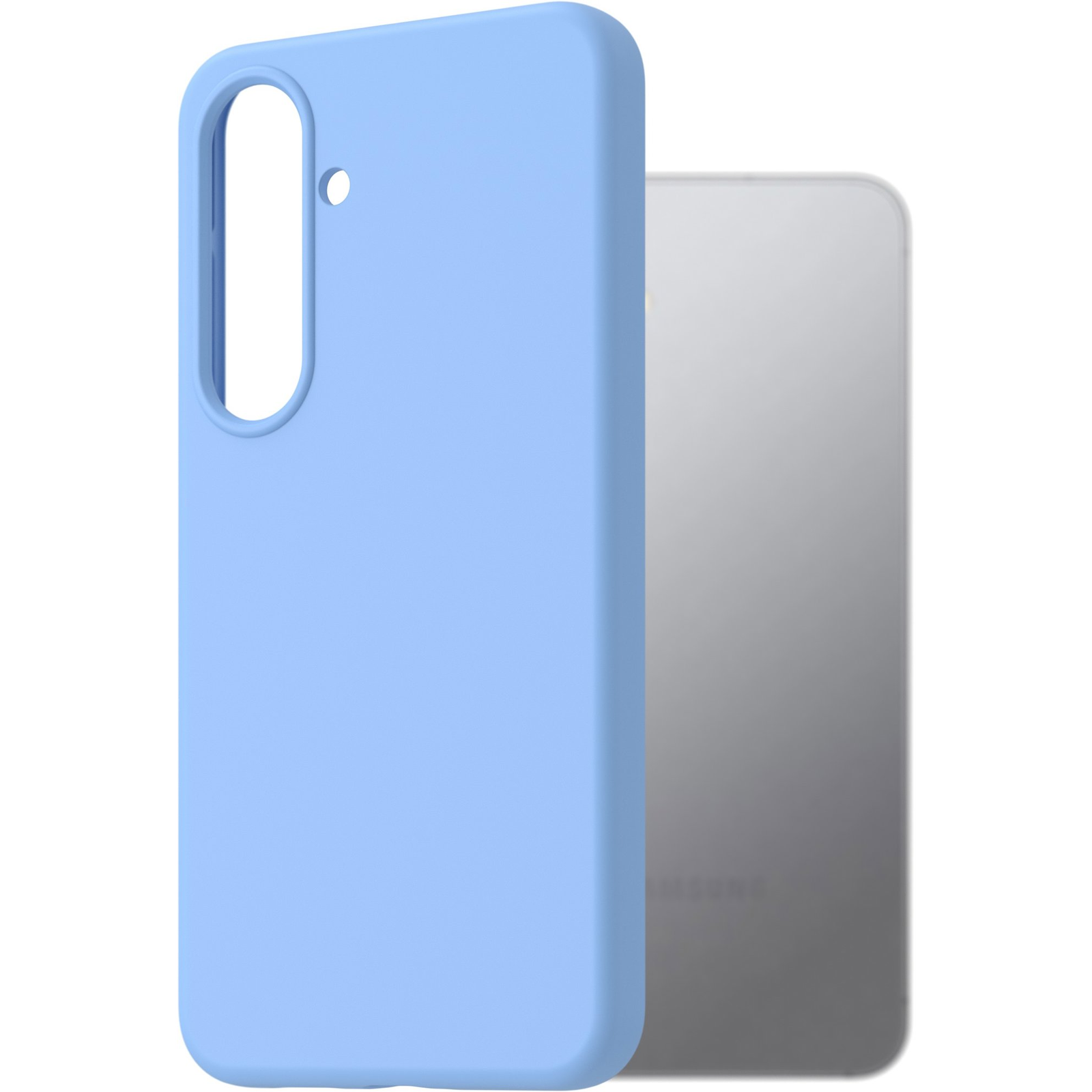 AlzaGuard Premium Samsung Galaxy S25 5G világoskék szilikon tok (AGD-PCS441L)