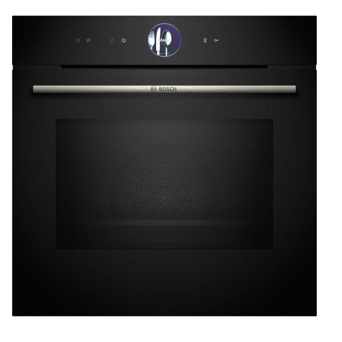 Bosch Serie 8 HMG7764B1 beépíthető sütő mikrohullám funkcióval 67L fekete (HMG7764B1)