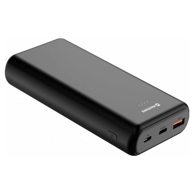 Swissten Power Line Power Bank 20000mAh - Fekete (22013913)