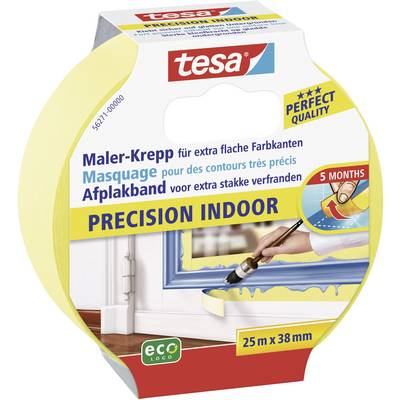 Tesa maszkolószalag, fedő, festőszalag 25 m x 38 mm sárga színű tesa® Maler-Krepp 56271 (56271)