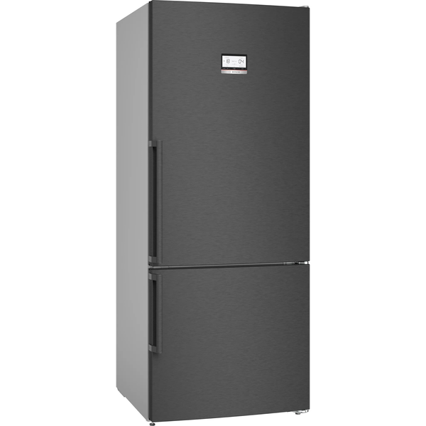 Bosch Serie 6 KGN76AXDR хладилник с фризер Свободно стоящ 406 Д D Черен