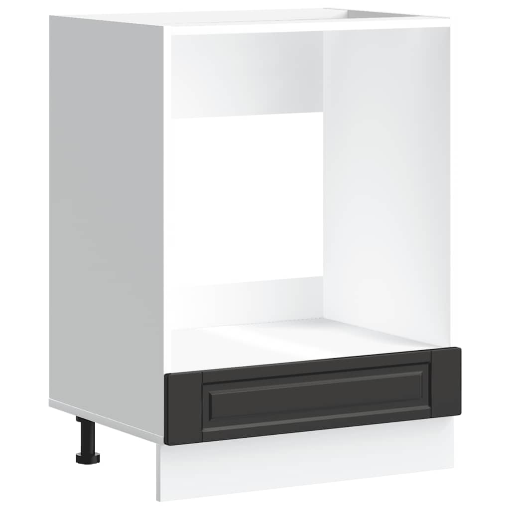 Porto fekete szerelt fa sütőszekrény (853998)