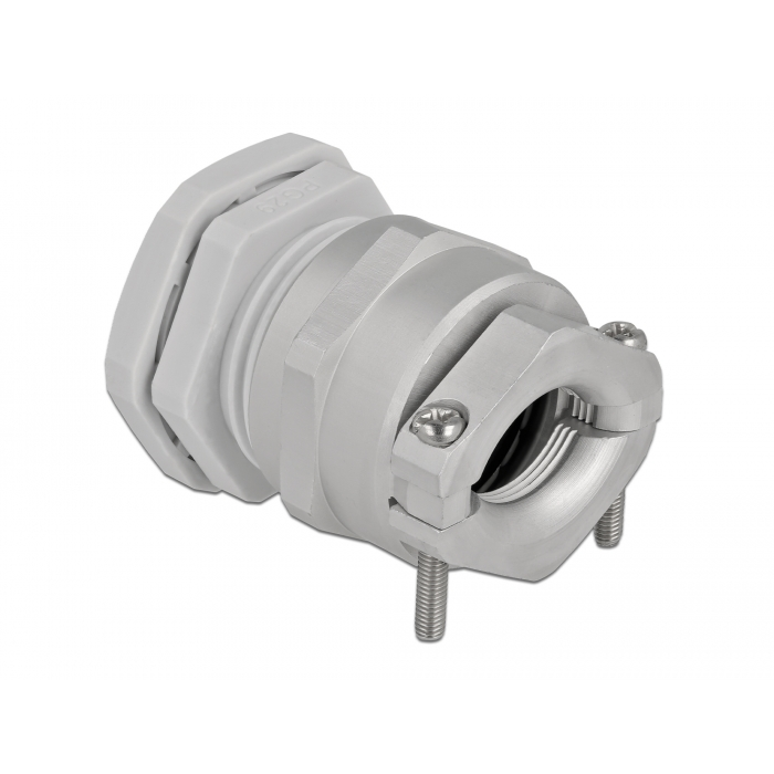 Delock Kábel tömszelence PG29 feszültség mentesítős és hajlítás védelemmel ellátott szürke (60362) (60362)