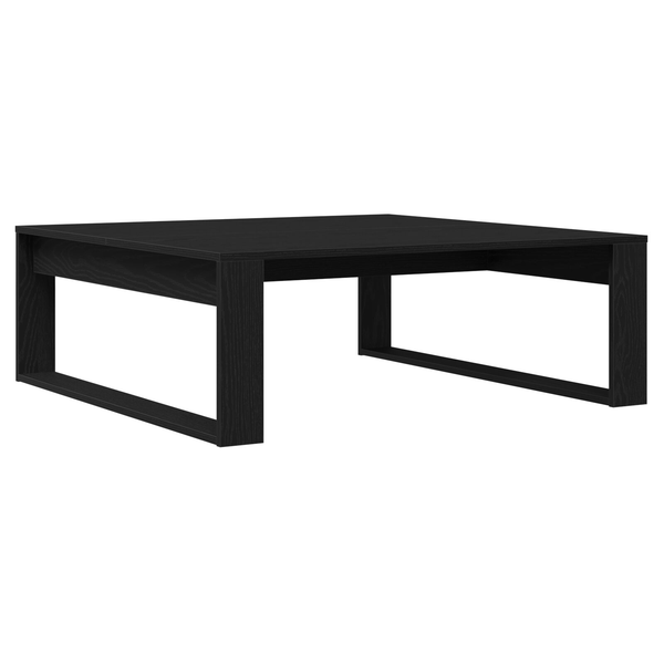 Masă de cafea Negru Stejar 100x100x35 cm Lemn prelucrat