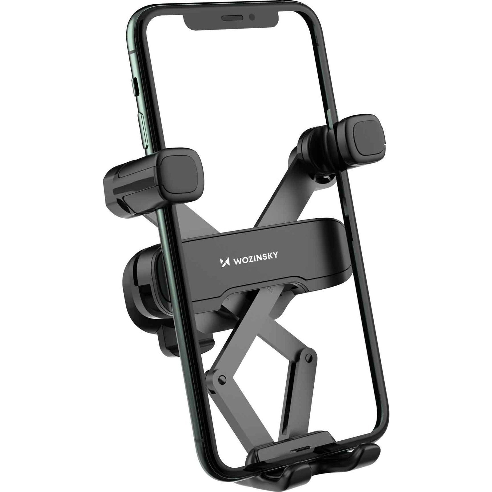 Wozinsky Gravitációs Telefon Tartó Autó Hűtőrácshoz - Fekete (Wchbk7) (187740014)