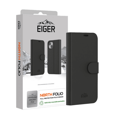 Eiger North Folio Samsung Galaxy A16 Telefon tok - Fekete (EGCA00678)
