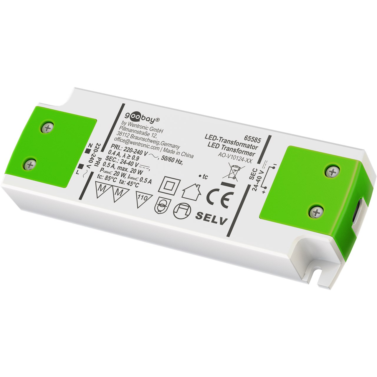 Goobay 20W LED tápegység (65585) (65585)