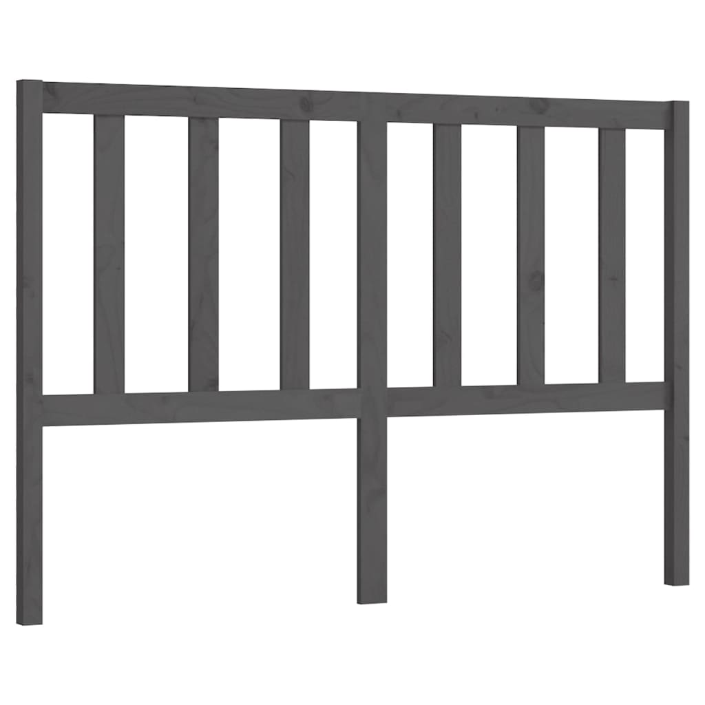 szürke tömör fenyőfa ágyfejtámla 166 x 4 x 100 cm (817752)