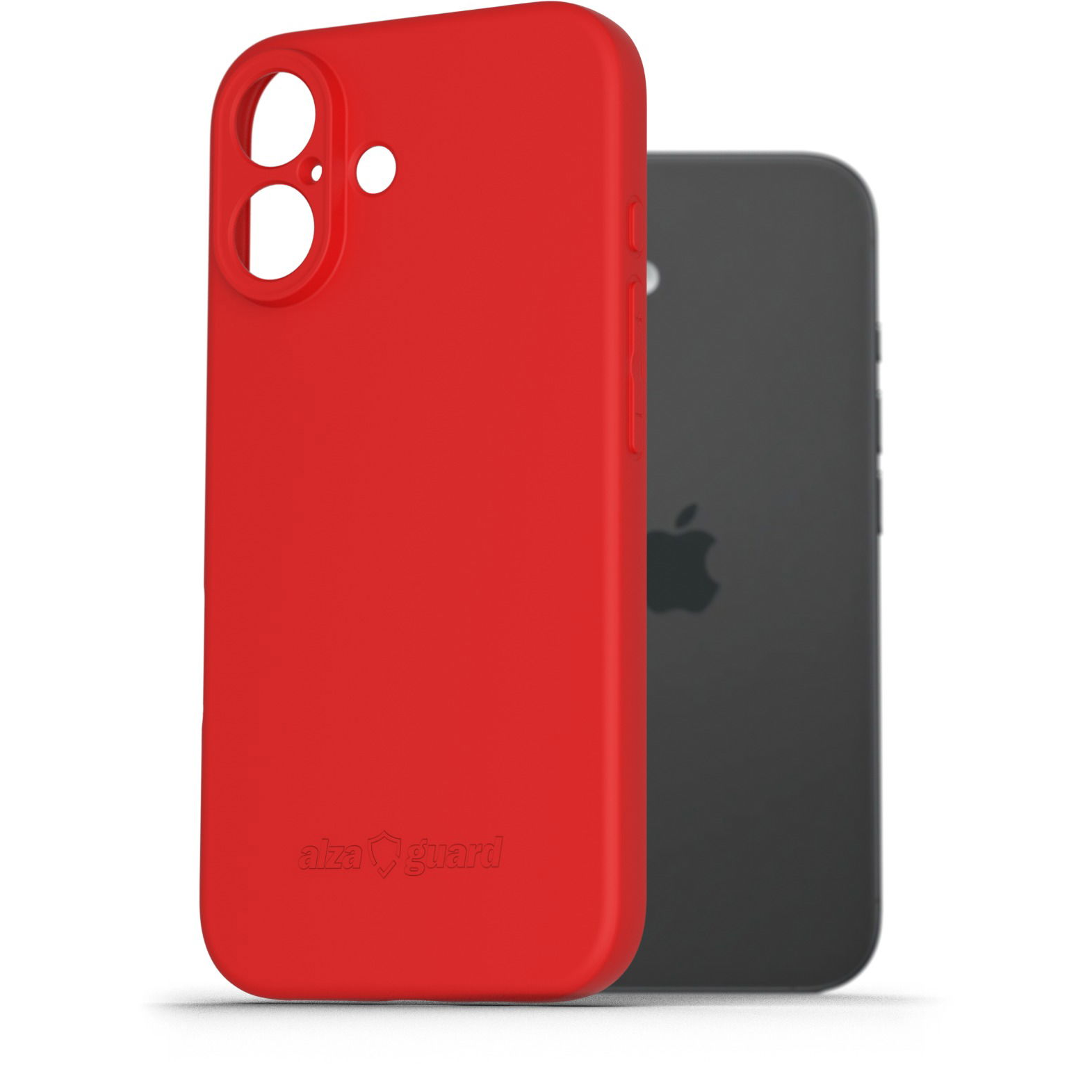 AlzaGuard Matte TPU Case iPhone 16 piros tok (AGD-PCT411R)