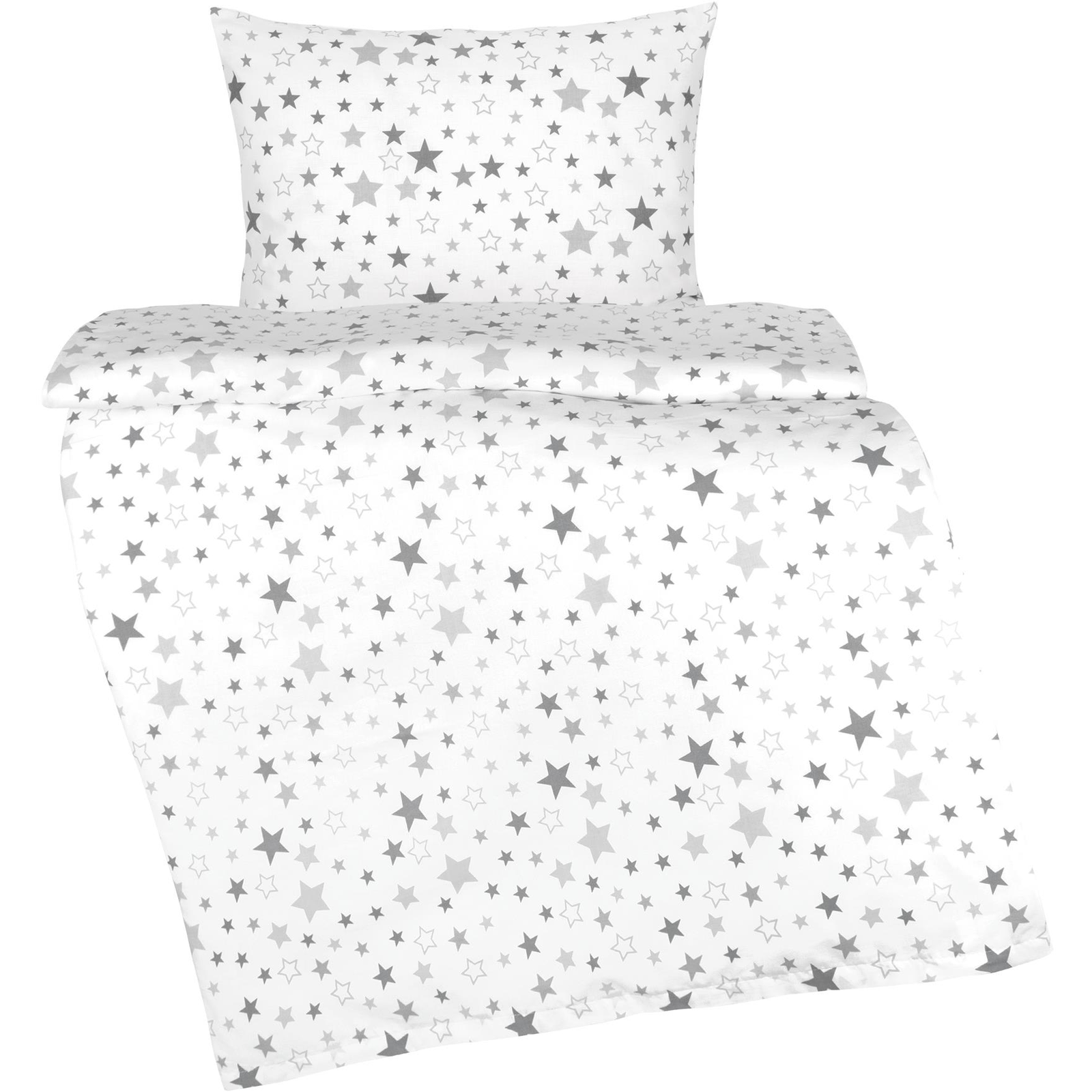 BELLATEX Agata 90/902, csillagok fehér alapon, 90×135, 45×60 (10823)