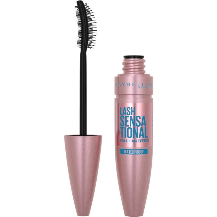 MAYBELLINE NEW YORK Lash Sensational Waterproof Mascara Black (9,5 ml) (3600531143657)