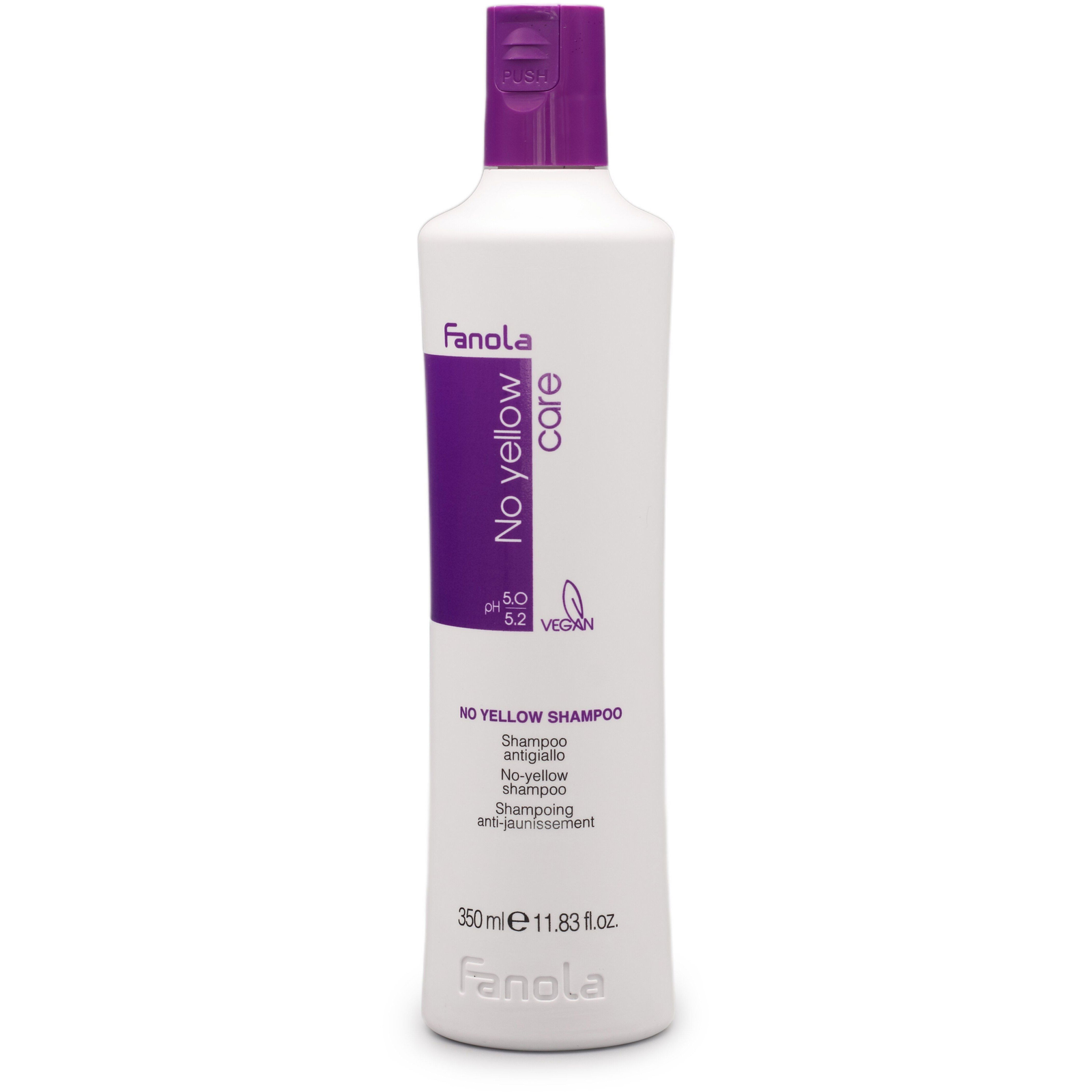 FANOLA No Yellow Shampoo sampon platinaszőke és ősz hajra 350 ml (8032947861460)