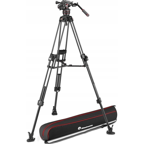MANFROTTO Nitrotech 608 fej + 645 Fast karbon állvány, k.terp ikerláb MVK608TWINFC