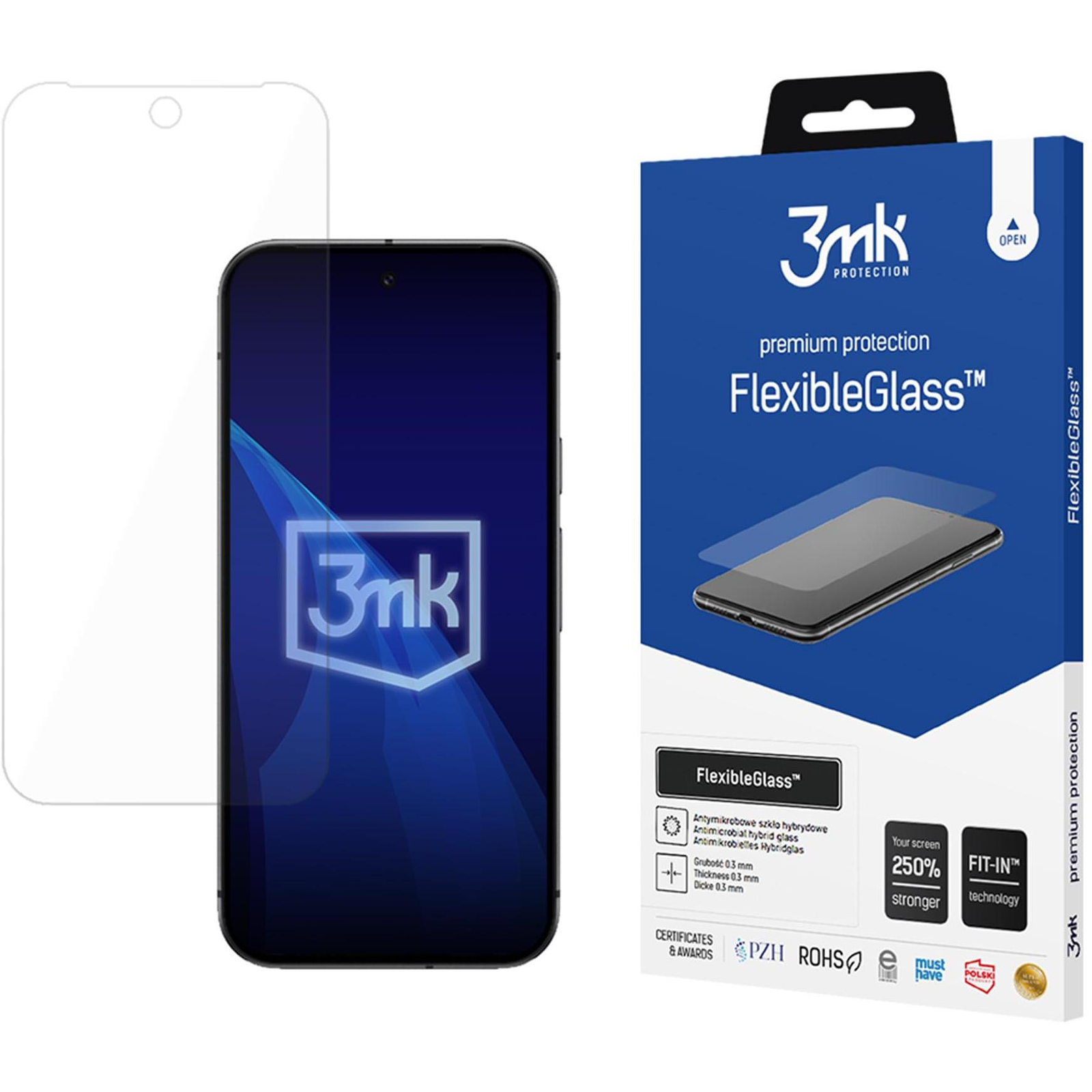 3MK FlexibleGlass Google Pixel 9a üvegfólia - hibrid (5903108623230)