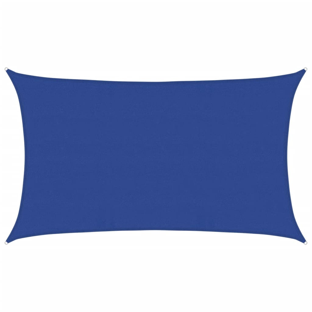 kék négyszögletű HDPE napvitorla 160 g/m² 5x8 m (311523)