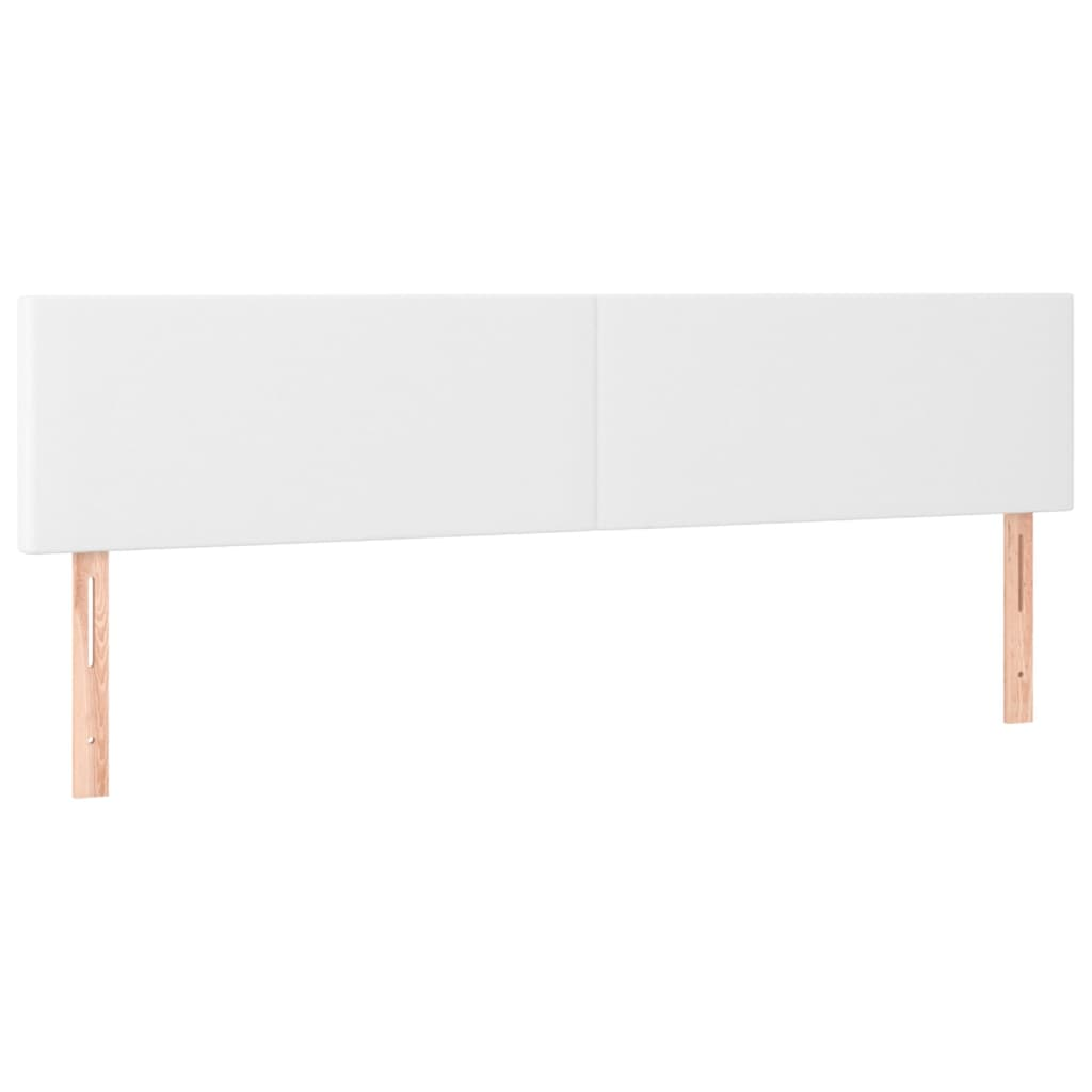 2 db fehér műbőr fejtámla 90x5x78/88 cm (345833)