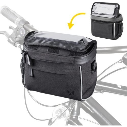 Wozinsky WBHBB-01 Kormányra rögzíthető Kerékpáros Táska 4.0 L - Fekete
