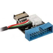 Akasa USB 3.1 Gen2 internal connector to USB 3.1 Gen1 19-pin adapter cable (ZUUS-364)