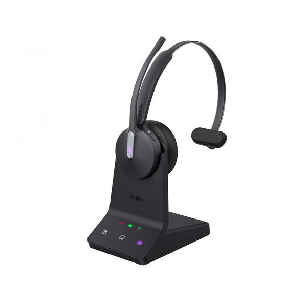 Yealink WH64 Mono Teams Auricolare Wireless A Padiglione Ufficio USB tipo-C Bluetooth Nero