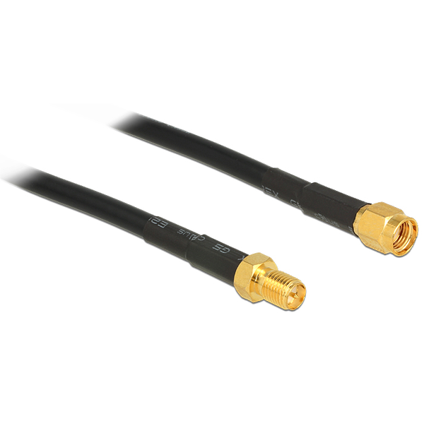 DELOCK HF Kabel RP-SMA -> RP-SMA St/Bu 3.00m low loss