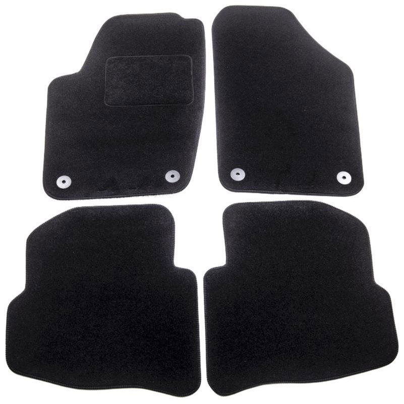 ACI textile carpets for ŠKODA Fabia 99-04 black (for round clips) set of 4 pcs (7625X62)