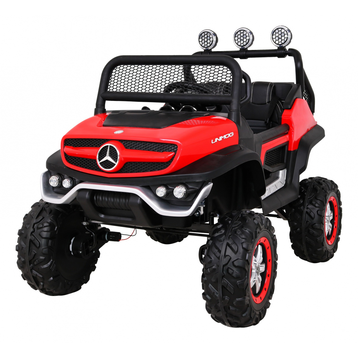 Ramiz Mercedes Benz Unimog Elektromos autó - Piros (PA.JL199.CR)