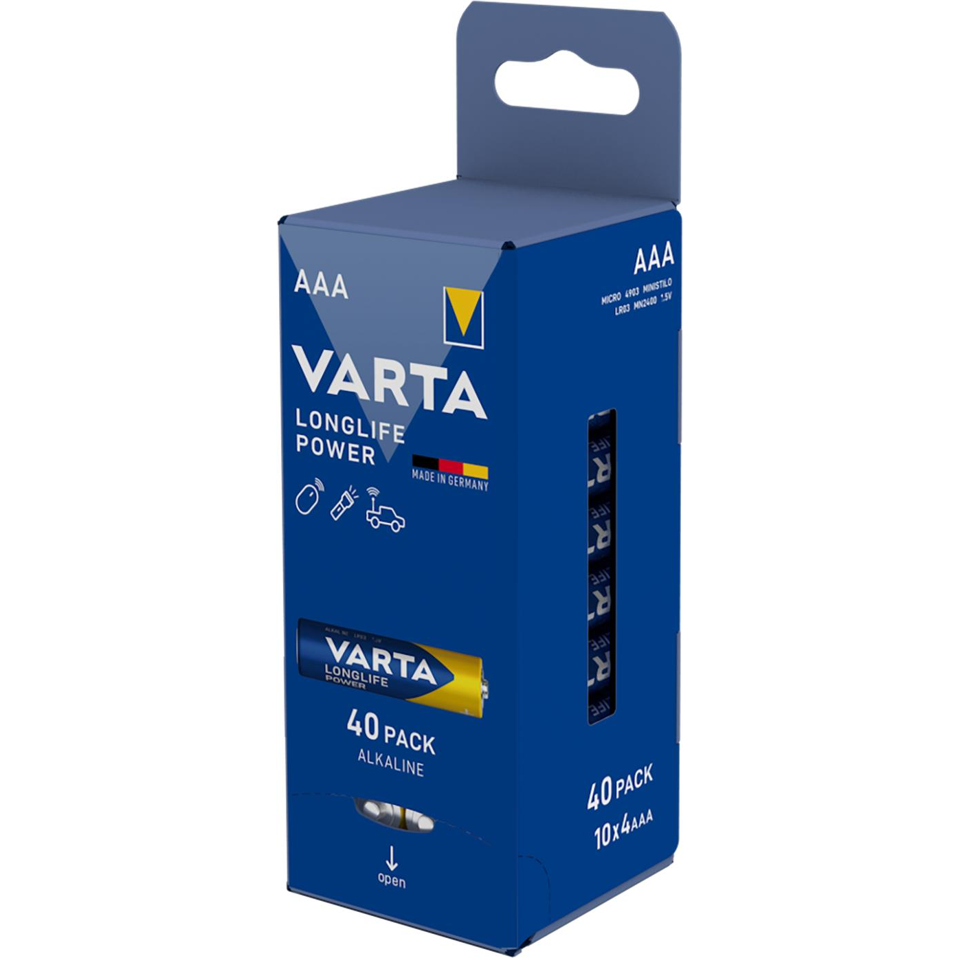 VARTA Longlife Power 40 AAA (Storagebox) (4903121194)