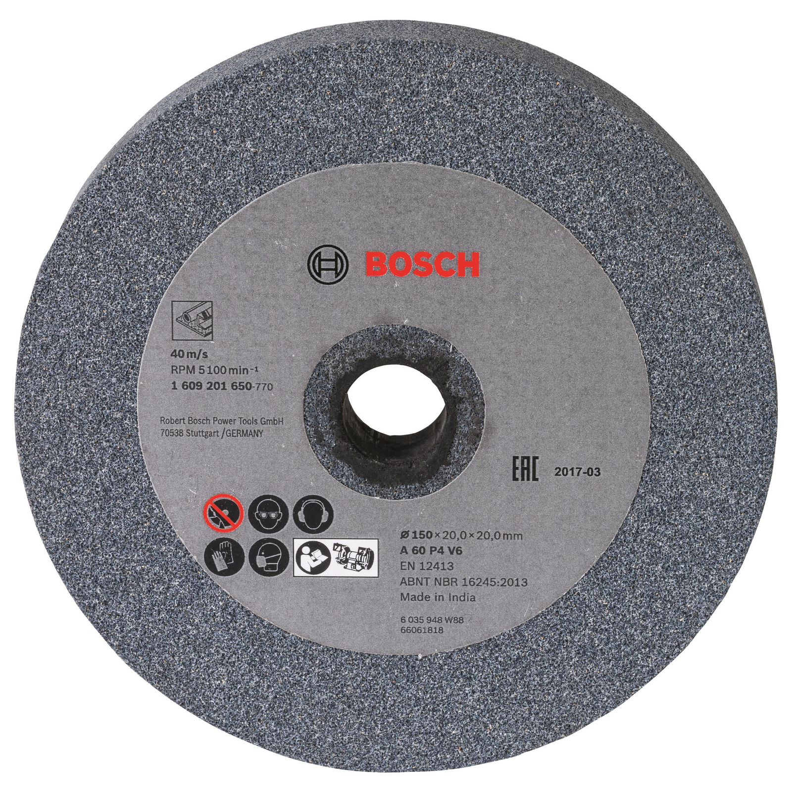 BOSCH 1609201650 köszörűkorong kettős köszörűgéphez (1.609.201.650)