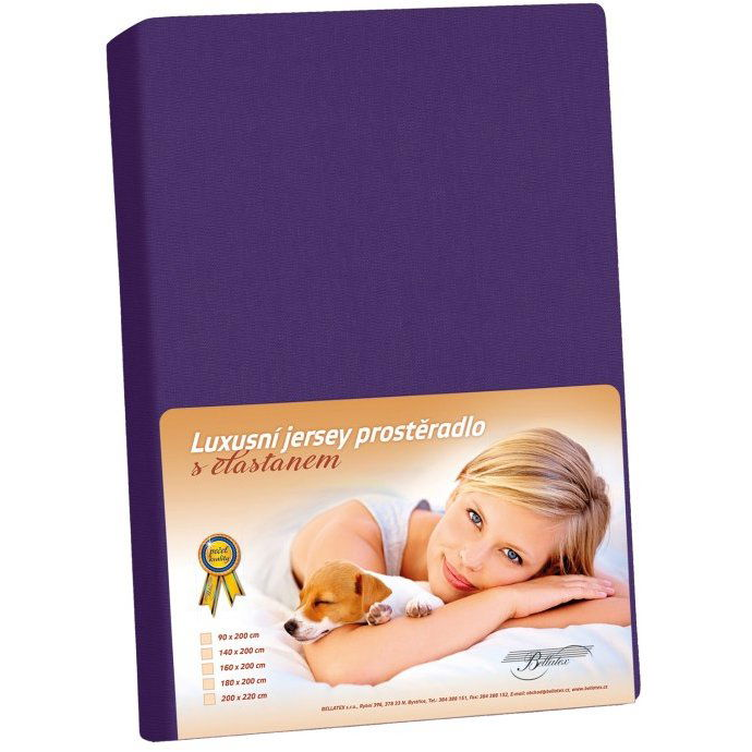BELLATEX KL5 dzsörzé elasztánnal, 200 cm × 220 cm, 331 szilva (13307)