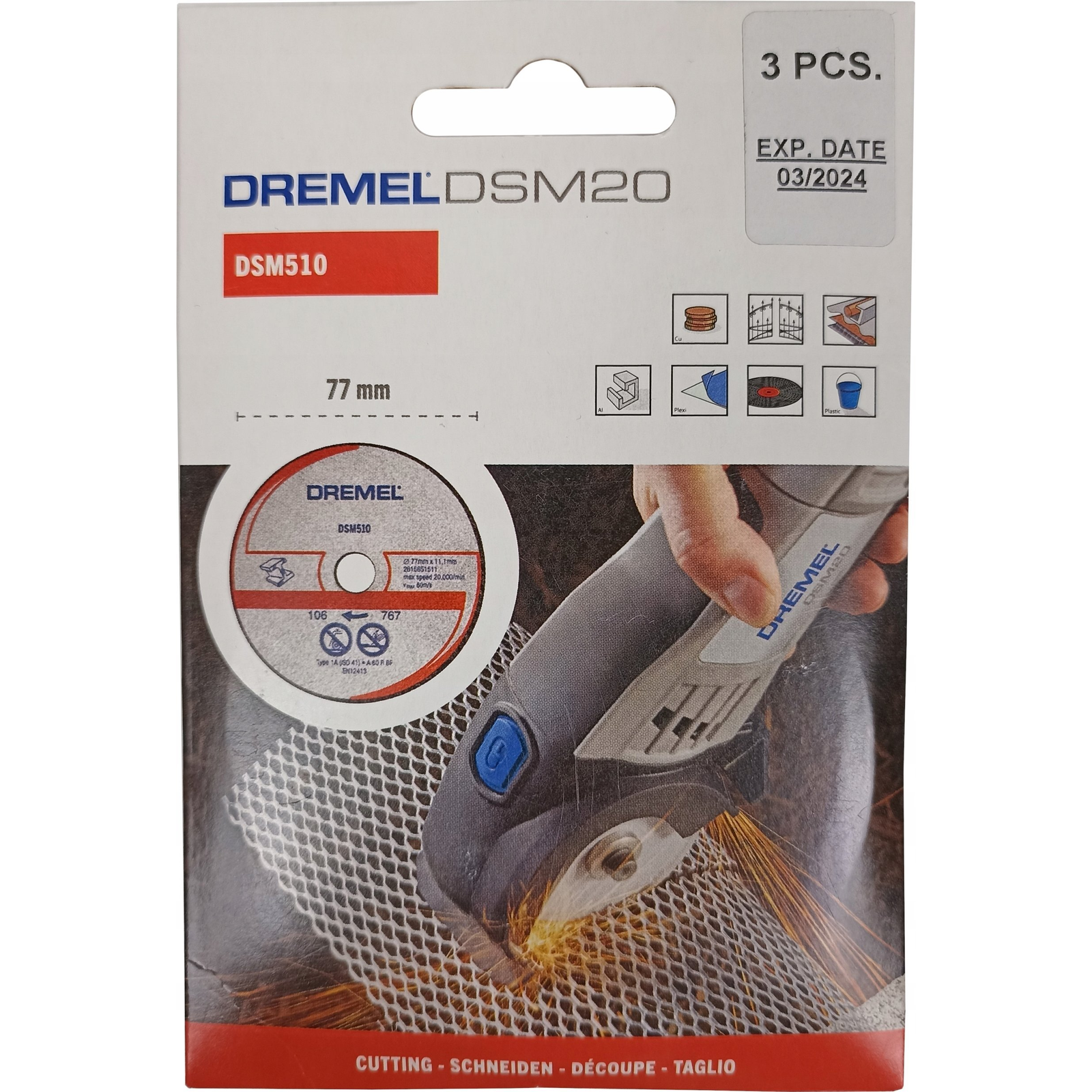Dremel DSM510 Vágókorong Forgó Multigéphez DSM20-hoz
