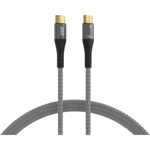 EFB USB-C Kabel 100W PD 3.0 5A E-Marker Chip 0,5m grau