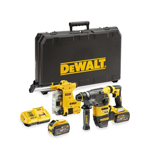 DeWalt DCH335X2-QW Akkus Fúró-Vésőkalapács - 54 V, 1000 RMP, 3,5 J, 2 x 9 Ah Akku + Töltő, TSTAK Kofferben (DCH335X2-QW)