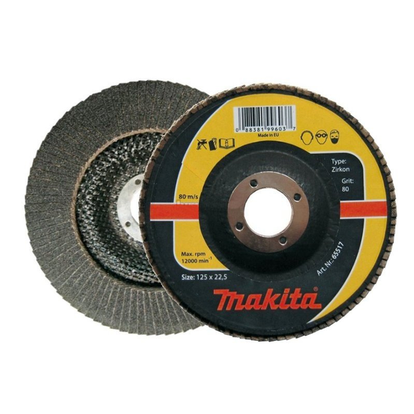 BRÚSNY KOTÚČ LISTOVÝ ZIRKON 125X22,23MM K40 P-65492