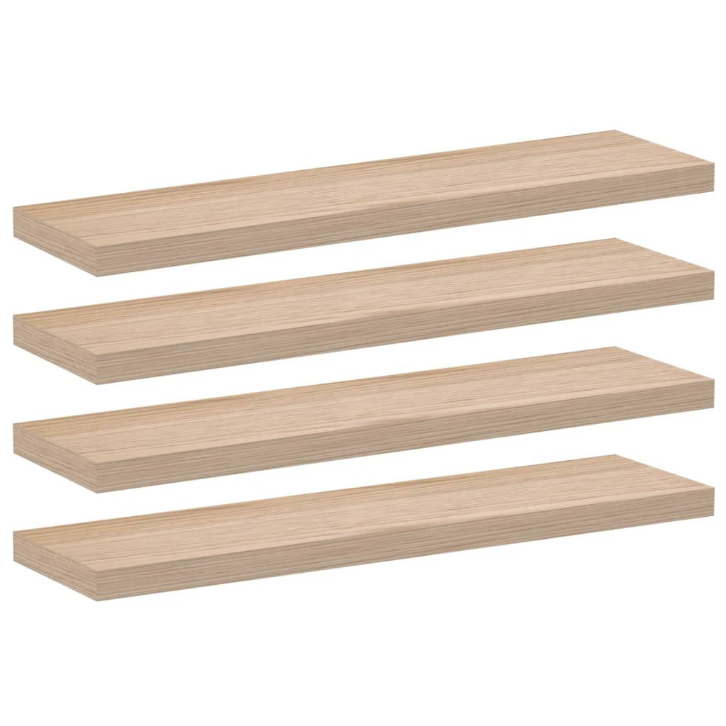 4 db szerelt fa függőpolc 90 x 23,5 x 4 cm (4010696)