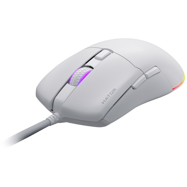 Hator Pulsar 3 геймърска мишка 12000 DPI бяла