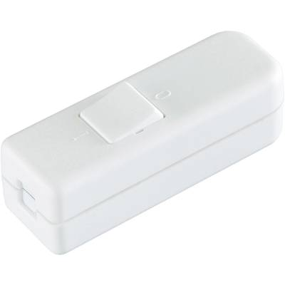 interBär 1 pólusú zsinórkapcsoló, 6 A 250 V/AC, fehér (8006-008.01)