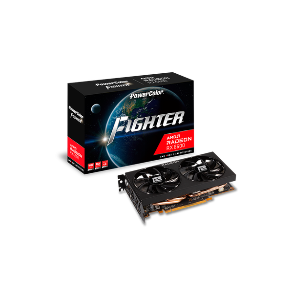 PowerColor AXRX 6600 8GBD6-3DH grafická karta AMD Radeon RX 6600 8 GB GDDR6