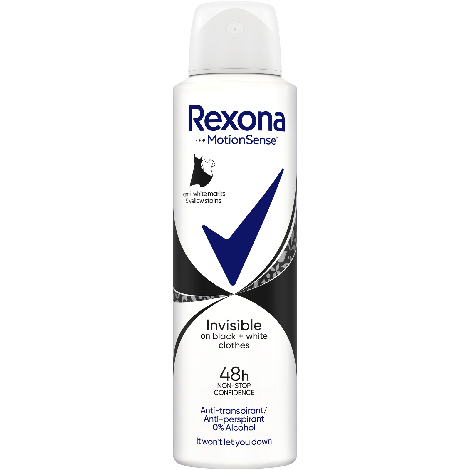 Rexona Invisible Black+White Izzadásgátló spray 150 ml (8712561319409)