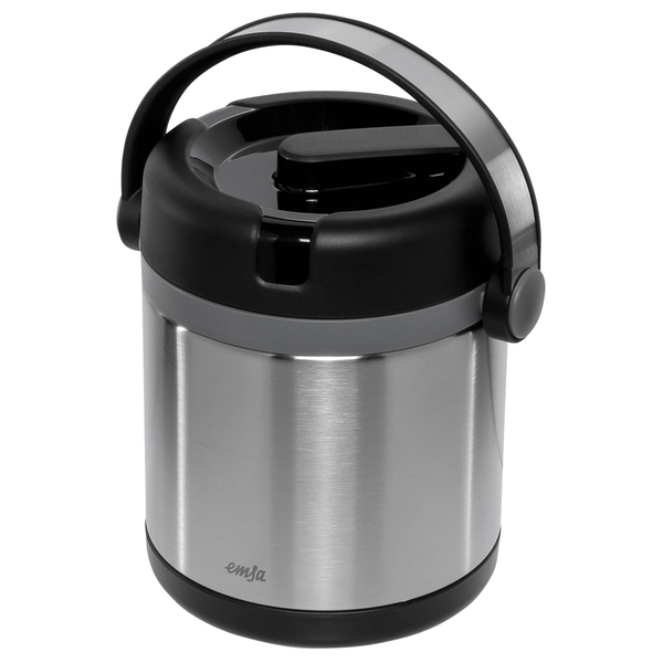 EMSA 509244 Voorraaddoos 1,2 l Antraciet, Zwart, Roestvrijstaal