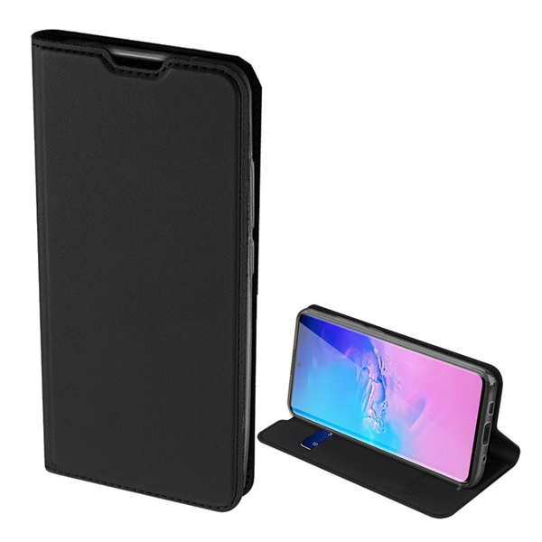 DUX DUCIS SKIN PRO tok álló, bőr hatású (FLIP, oldalra nyíló, bankkártya tartó, asztali tartó funkció) FEKETE [Samsung Galaxy S20 Ultra 5G (SM-G988B)] (5996457928507)