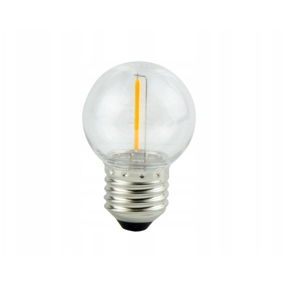 LEDOM E27 1W 2700K 50lm 220-240V FILAMENT G45 LED žárovka