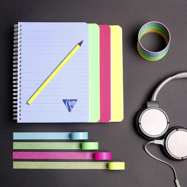 Cuadernos Con Espiral Linicolor A5 90 Hojas Rayado 5uds Clairefontaine