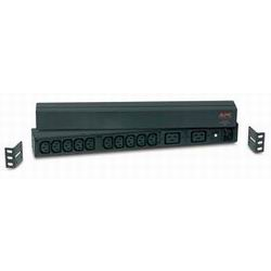 APC RACK PDU BASIC 1 U 16A 230V áramelosztó egység (PDU) 12 AC kimenet(ek) 0U/1U Fekete (AP9559)