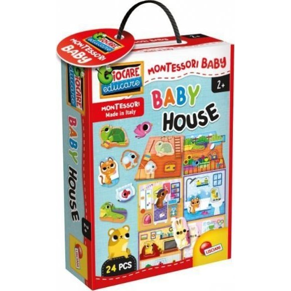 Montessori baby kézségfejlesztő játék - babaház (304-100613)