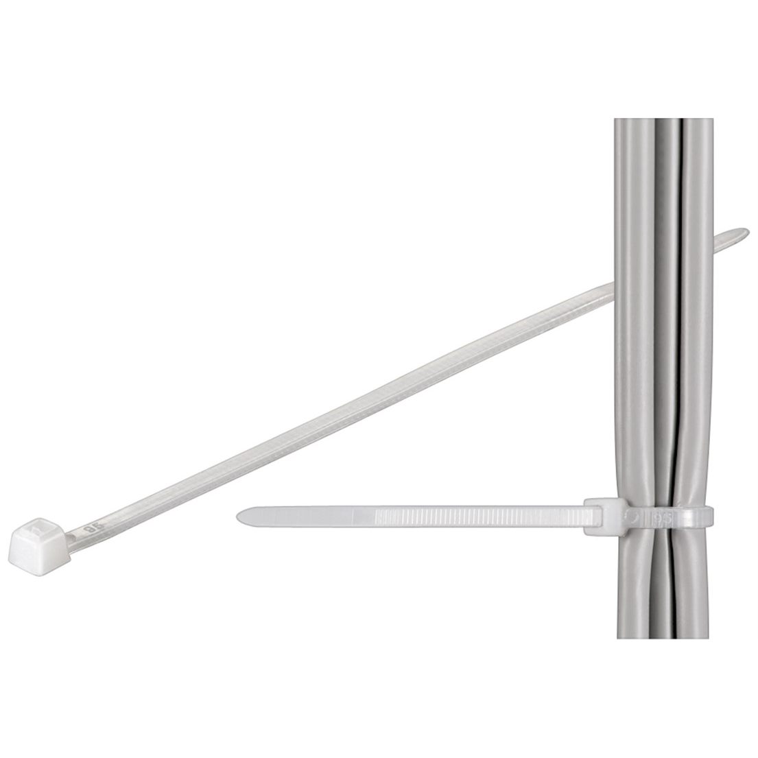 Goobay 17063 Gyorskötöző - Fehér (100db/csomag) (17063)