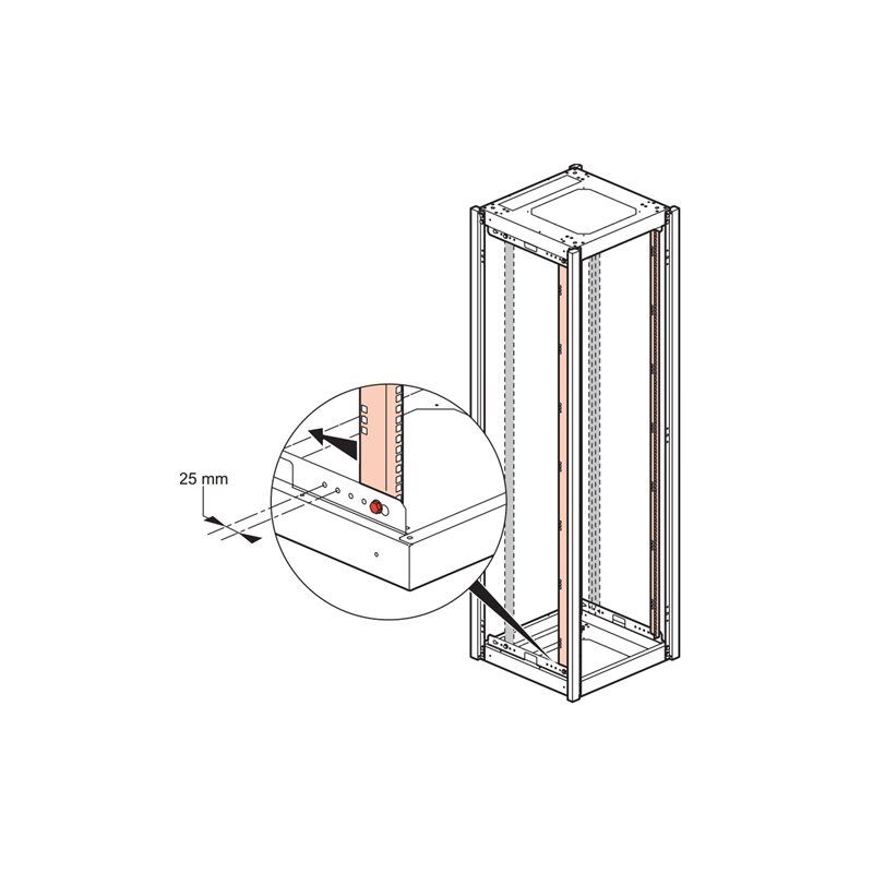Legrand Linkeo tartóprofil sínpár 42U (646342) (646342)