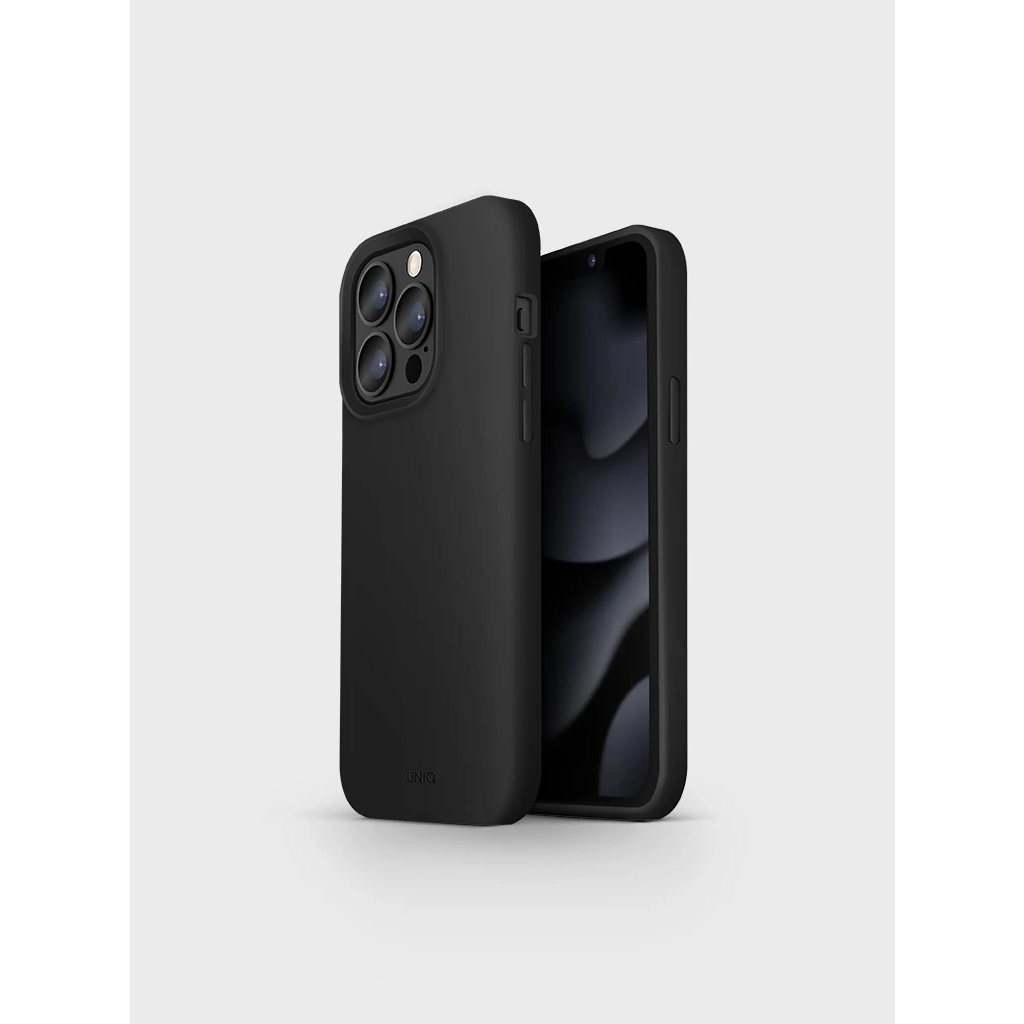 Uniq Lino Apple iPhone 13 Pro Szilikon Tok - Fekete (UNIQ-IP6.1PHYB(2021)-LINOBLK)