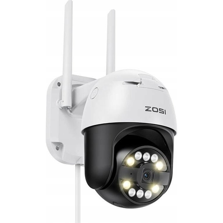 IP Outdoor Camera ZOSI C296 WiFi Pan Tilt 8MP Dual IP66 with 32GB microSD card (C296 8MP+32GB Card)